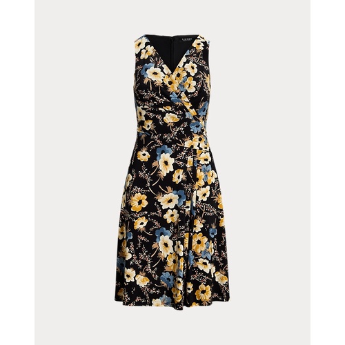 폴로 랄프로렌 Floral Surplice Jersey Sleeveless Dress