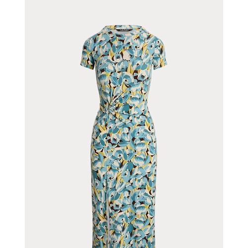 폴로 랄프로렌 Floral Jersey Twist-Front Midi Dress