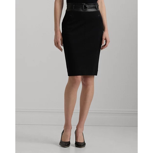 폴로 랄프로렌 Belted Ponte Pencil Skirt