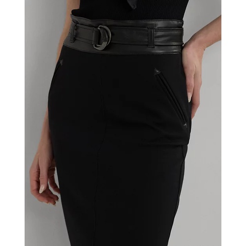 폴로 랄프로렌 Belted Ponte Pencil Skirt