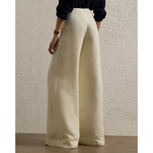 폴로 랄프로렌 Daria Linen Wide-Leg Pant