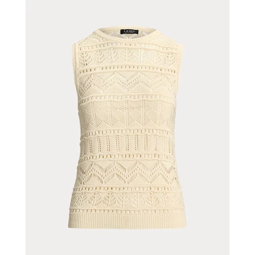 폴로 랄프로렌 Pointelle-Knit Sleeveless Sweater