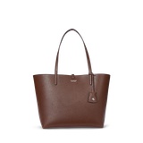 Faux-Leather Large Reversible Tote Bag