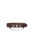 Flip-Lock Leather Wide Belt