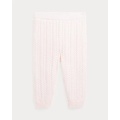 Cable-Knit Cotton Sweater Pant