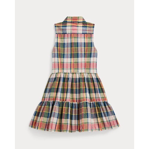 폴로 랄프로렌 Plaid Cotton Madras Shirtdress