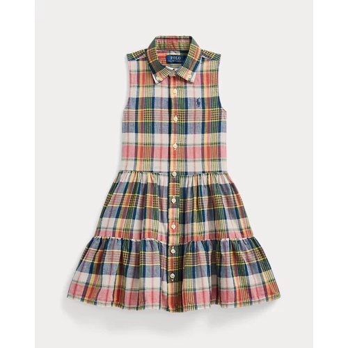 폴로 랄프로렌 Plaid Cotton Madras Shirtdress