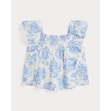 Floral Slub Cotton Top