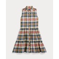 Plaid Cotton Madras Shirtdress