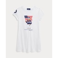 Team USA Polo Bear Cotton Jersey Dress