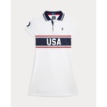 Team USA Stretch Mesh Polo Dress