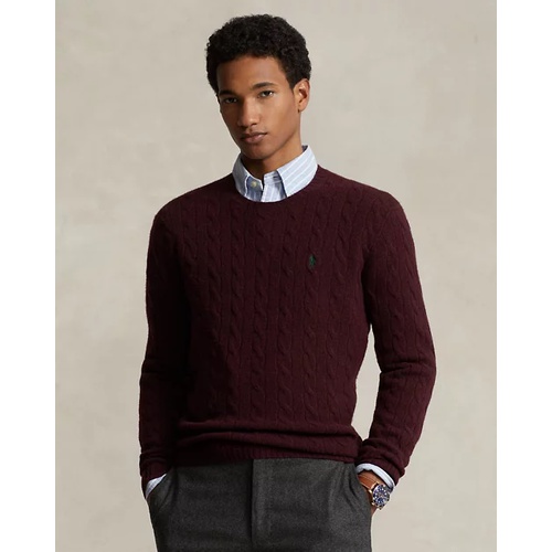 폴로 랄프로렌 Cable-Knit Wool-Cashmere Sweater