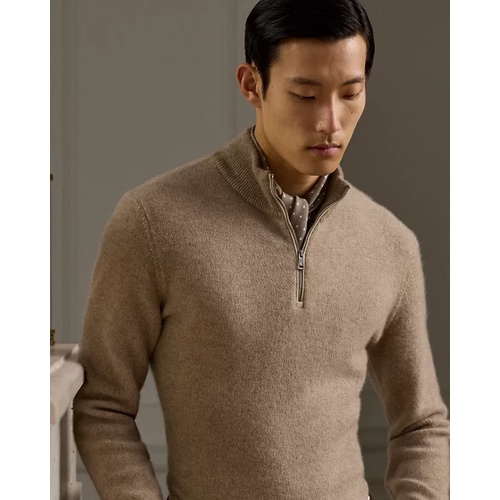 폴로 랄프로렌 Cashmere Birdseye Quarter-Zip Sweater