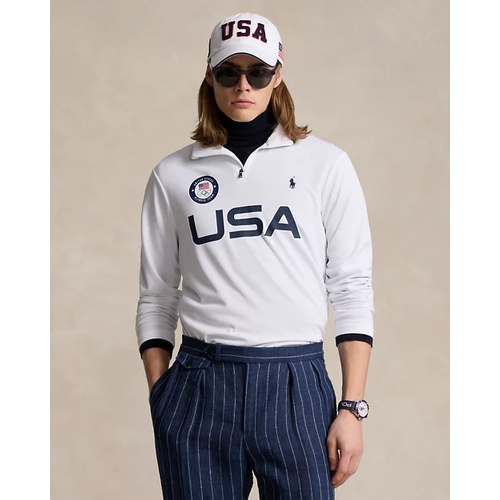 폴로 랄프로렌 Team USA Micro-Dot Mesh Pullover