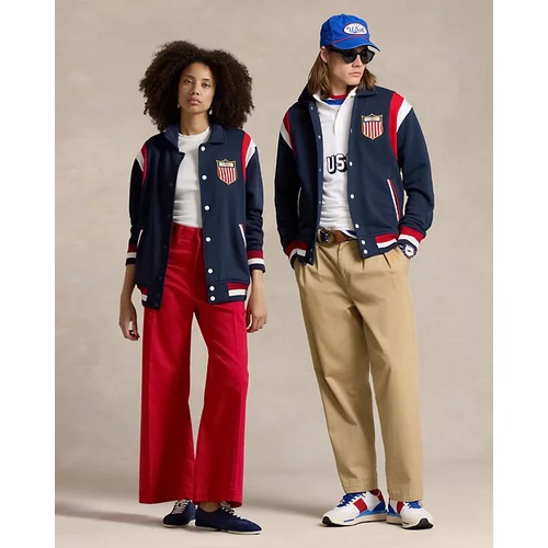 폴로 랄프로렌 Team USA Fleece Baseball Jacket