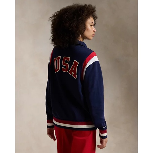 폴로 랄프로렌 Team USA Fleece Baseball Jacket