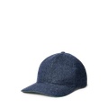 Linen-Blend Herringbone Ball Cap