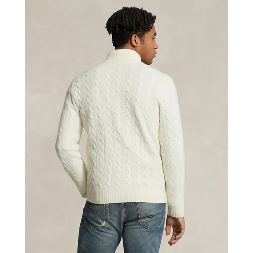 폴로 랄프로렌 Cable-Knit Wool-Cashmere Sweater