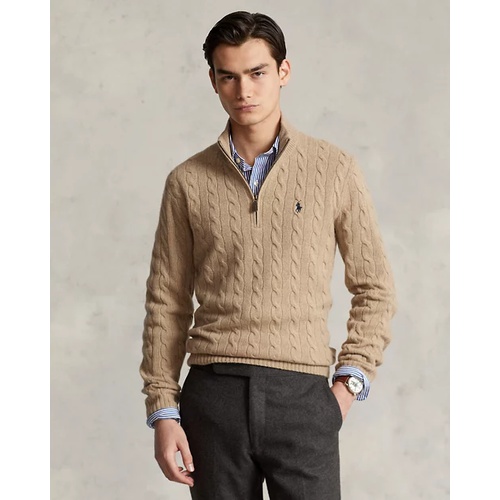 폴로 랄프로렌 Cable-Knit Wool-Cashmere Sweater