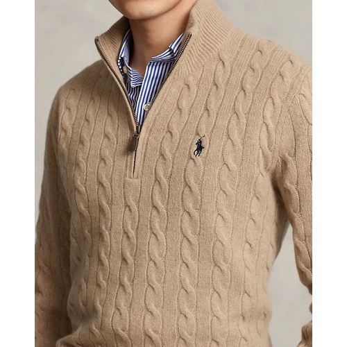 폴로 랄프로렌 Cable-Knit Wool-Cashmere Sweater