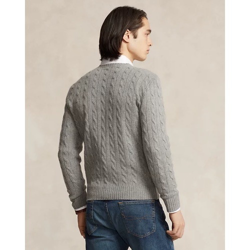 폴로 랄프로렌 Cable-Knit Wool-Cashmere Sweater