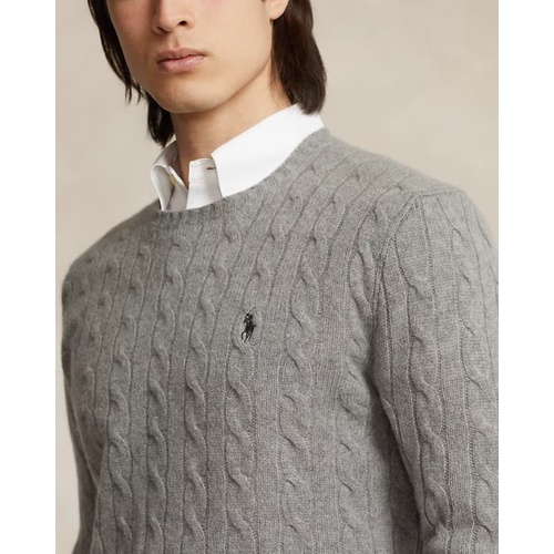 폴로 랄프로렌 Cable-Knit Wool-Cashmere Sweater