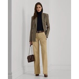 Cotton Twill High-Rise Pant