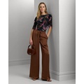 Satin Charmeuse Wide-Leg Pant