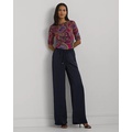 Satin Charmeuse Wide-Leg Pant