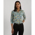 Classic Fit Floral Cotton Voile Shirt