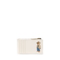 Polo Bear Leather Zip Card Case