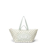 Quilted Floral Cotton Extra-Large Tote