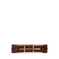 Woven Calf-Suede Wide Waist Belt