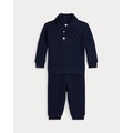 French-Rib Cotton Pullover & Pant Set