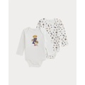 Polo Bear Cotton Bodysuit 2-Pack