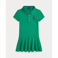 Polo Bear Stretch Mesh Polo Dress