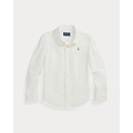 Ruffled Cotton Oxford Shirt