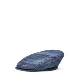 Plaid Wool Tweed Flat Cap