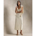 Satin Midi Slip Dress