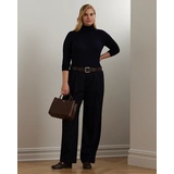 Pleated Wool-Blend Crepe Pant