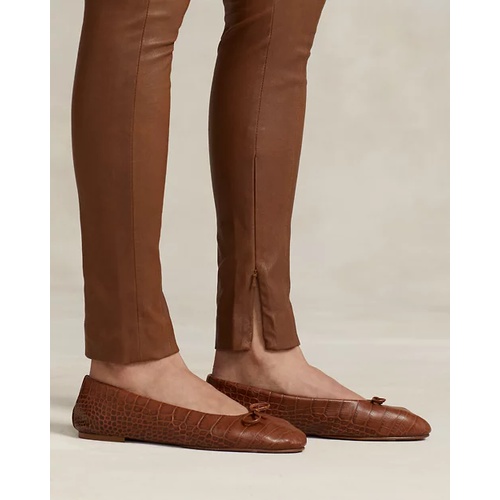 폴로 랄프로렌 The Lambskin Side-Zip Pant