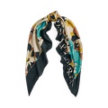 Floral Silk Twill Square Scarf