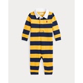 Striped Cotton Jersey Rugby Coverall