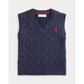 Cable-Knit Cotton Sweater Vest