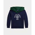 Logo Color-Blocked Fleece Hoodie