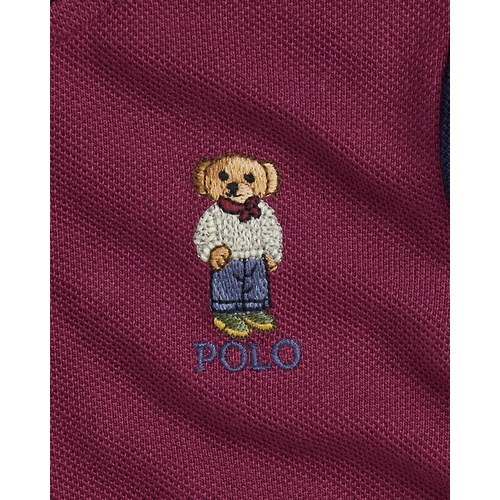 폴로 랄프로렌 Polo Bear Color-Blocked Mesh Polo Shirt