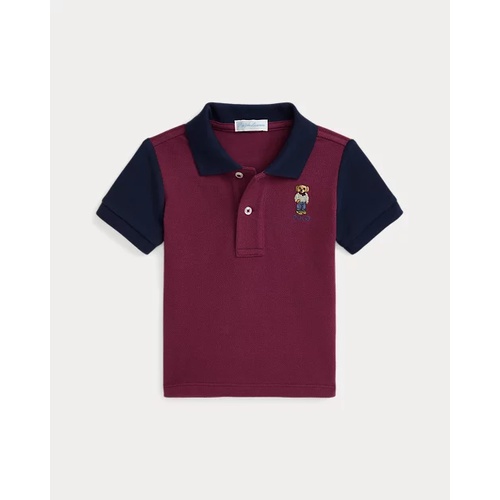 폴로 랄프로렌 Polo Bear Color-Blocked Mesh Polo Shirt