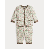 Floral Reversible Jacket & Pant Set