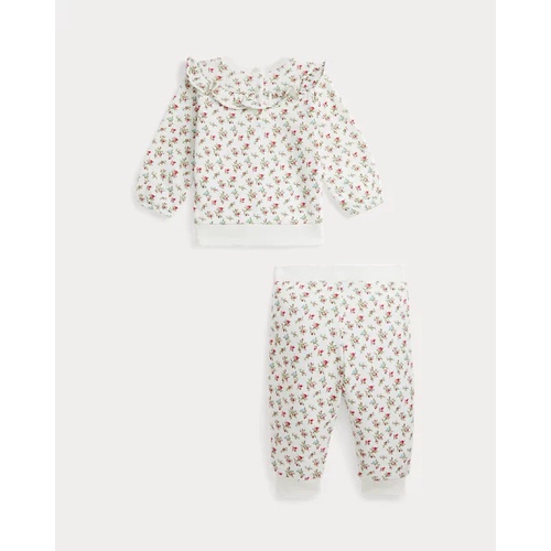 폴로 랄프로렌 Floral Fleece Sweatshirt & Pant Set