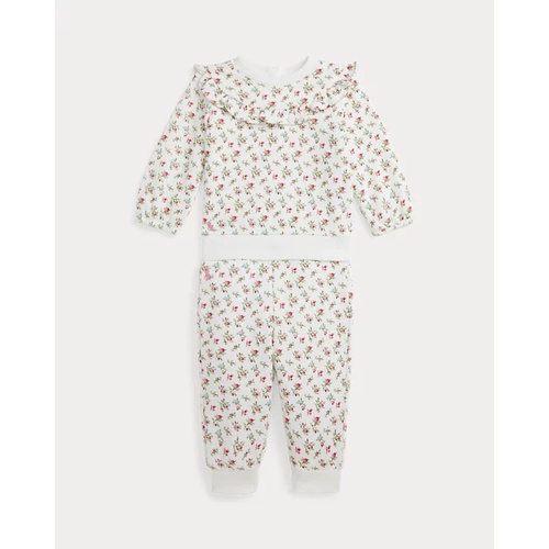 폴로 랄프로렌 Floral Fleece Sweatshirt & Pant Set